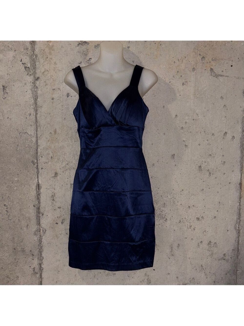 Bisou Bisou Navy Blue Sleeveless Mini Party Dress - Size 4